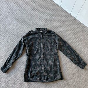 Isabel Marant Charcoal Floral Blouse